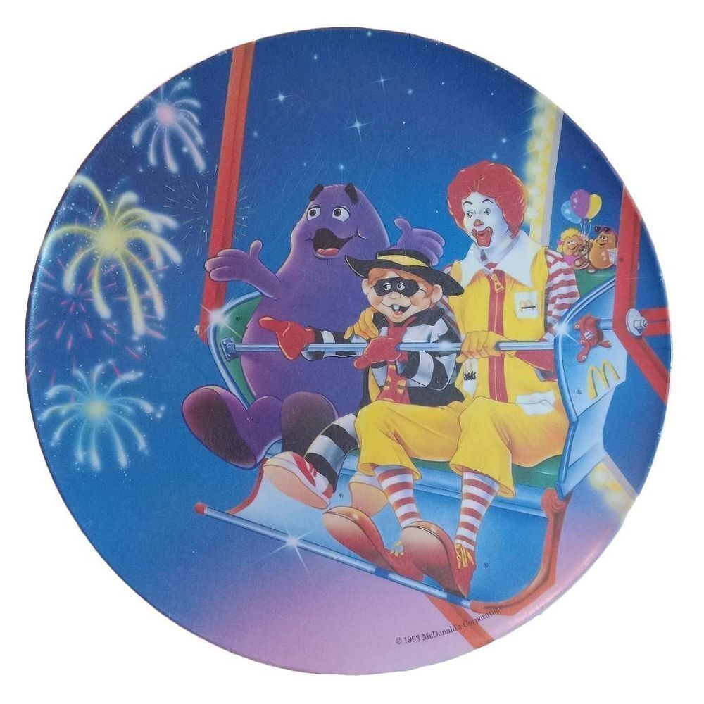 Vintage McDonald’s Holiday Plate (1993)